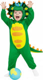ROC PARTY Dinosaur & Monster Costume for Toddlers - 3D Animal Hooded Dress-Up Outfit for Halloween, Cosplay & Parties (Green Triceratops, 2-3T)