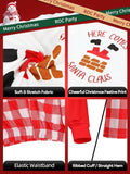 ROC PARTY Matching Family Christmas Pajamas Sets - Festive Xmas PJs, Holiday Sleepwear for Families Photos & Gift Giving (Youth, 8-10 Years)