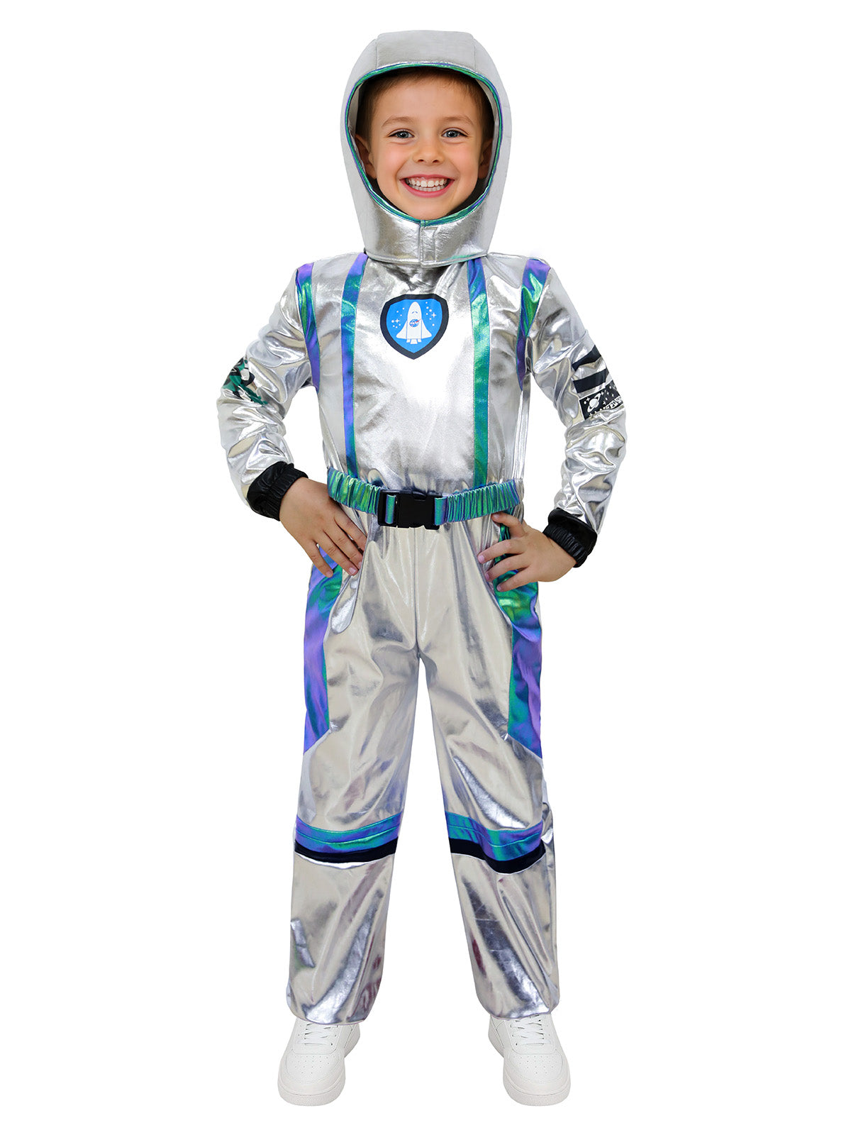 Astronaut Onesie Costume for Kids - One-Piece Space Suit for Halloween & Cosplay Party