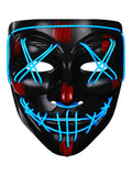 Light Up Mask for Adult Women & Men Halloween Parties