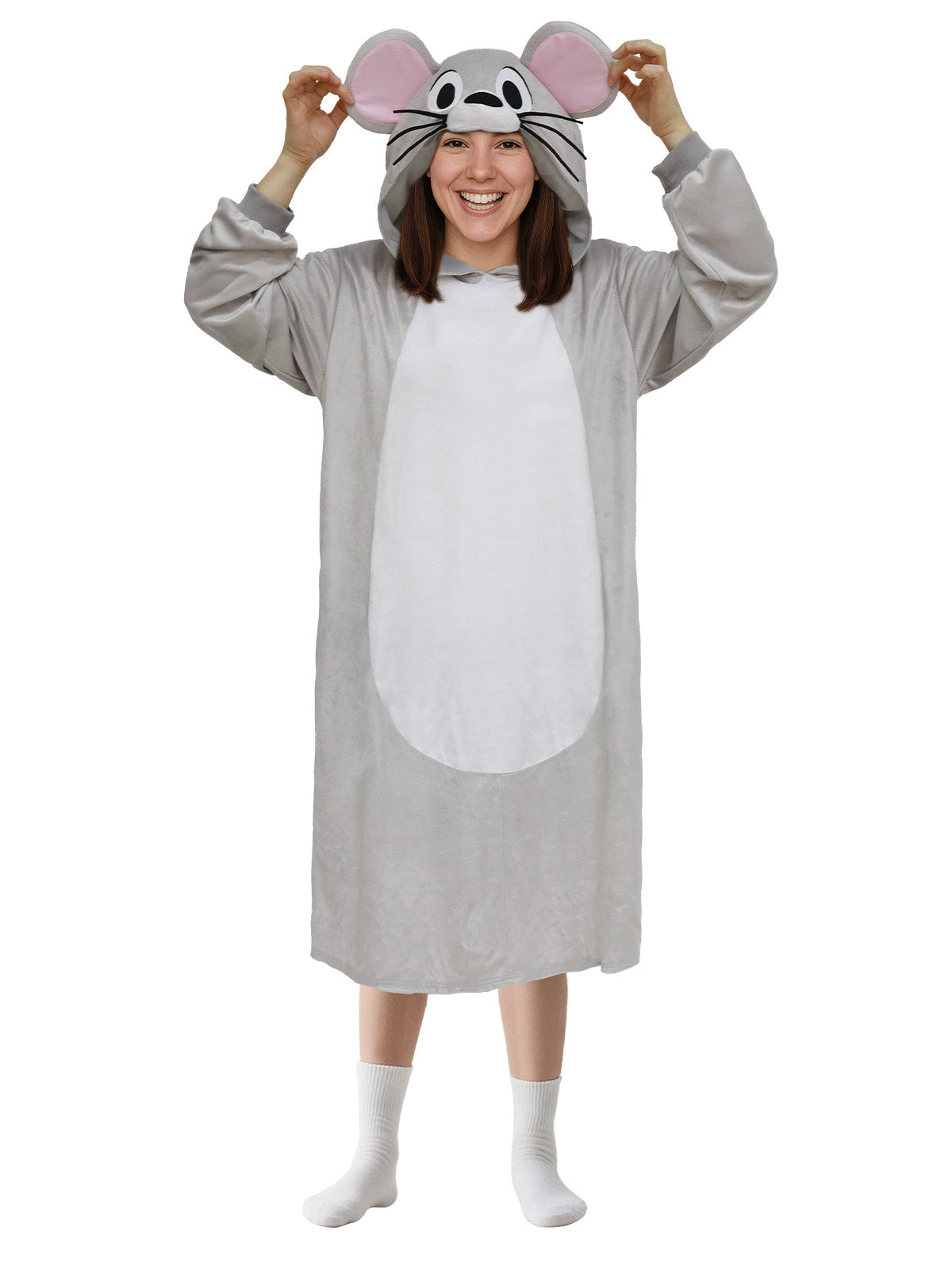 Cartoon Animal Onesie Pajamas for Unisex Adult - One Piece Costume Sleepwear for Halloween & Cosplay Party