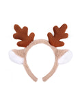 Reindeer Antlers Headband – Festive Christmas Headpiece for Adults & Kids, Perfect for Holiday Parties, Costume Events, Xmas Celebrations & Photo Props Brown