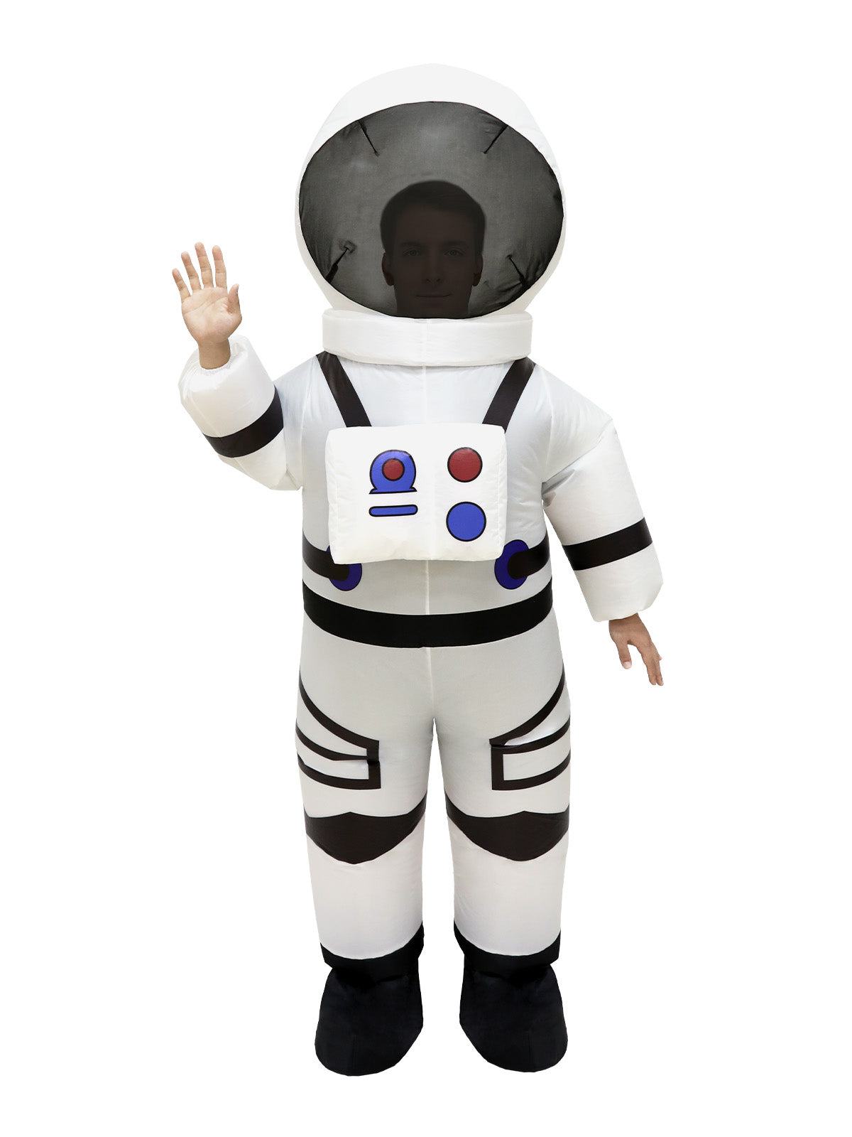 ROC PARTY Full Body Costume for Adults - Novelty Outfits for Halloween & Christmas Cosplay Party (White Astronaut, L/XL)