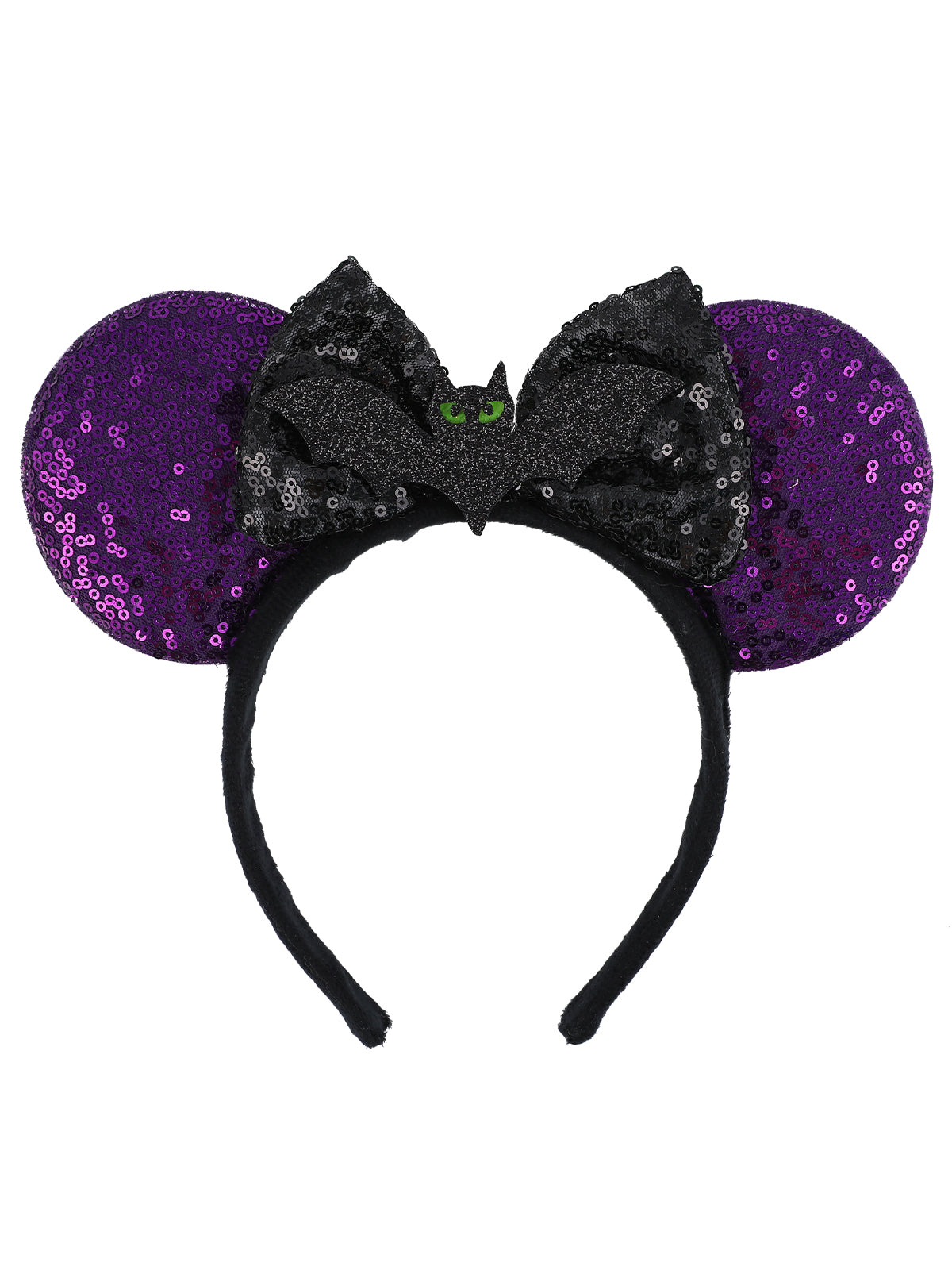 Mouse Ears Headband with Bow Cute Black and Red Polka Dot Ears for Girls and Women, Perfect for Birthday
