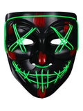 Light Up Mask for Adult Women & Men Halloween Parties