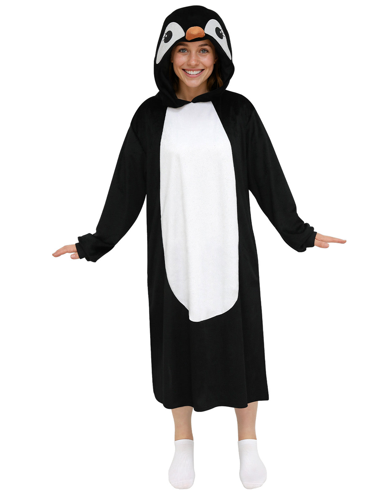 Animals Costume Hoodie Dress for Adult Woman Halloween Cosplay Party & Loungwear