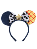 Mouse Ears Headband with Bow Cute Black and Red Polka Dot Ears for Girls and Women, Perfect for Birthday