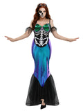 Skeleton Mermaid Dress HALLOWEEN COSTUME WOMEN