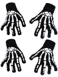 Adults Skeleton Pattern Gloves for Men Women Halloween Parties
