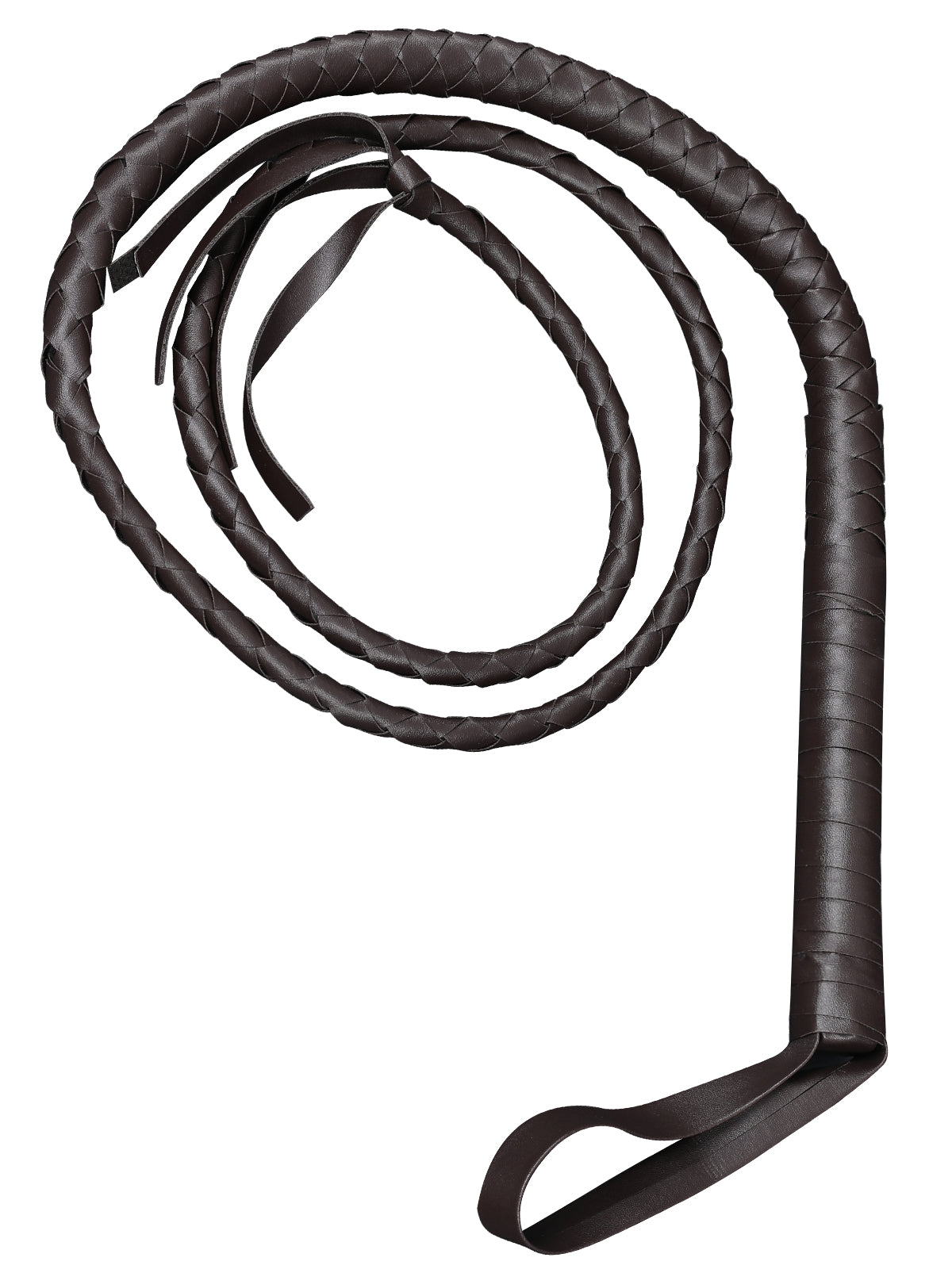 Black Faux Leather Whip for Halloween Party Props