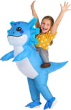 Kids Inflatable Axolotl Costume â€?Funny Halloween Costumes for Girls&Boys, Blow Up Ride On Outfit for Party & Cosplay