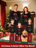 ROC PARTY Matching Family Christmas Pajamas Sets - Festive Xmas PJs, Holiday Sleepwear for Families Photos & Gift Giving (Youth, 8-10 Years)