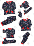 ROC PARTY Matching Family Christmas Pajamas Sets - Festive Xmas PJs, Holiday Sleepwear for Families Photos & Gift Giving (Youth, 8-10 Years)