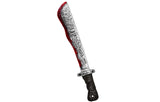 Kids Halloween Knife Prop Soft Plastic Blade with Red Paint, Safe Polypropylene Costume Accessory for Trick-or-Treat
