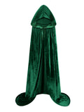 Adult Hooded Velvet Cape for Women Halloween Cosplay Costume