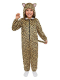 Unisex Kids Leopard & Meow Cat Onesie - Hooded 3D Animal Pajama Costume for Halloween, Cosplay & Sleepwear
