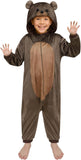 ROC PARTY Hooded Animal Costume for Kids 4-12 - Unisex Halloween Animal Dress-Up Outfit & Cosplay Playwear for Boys & Girls (Brown Teddy Bear, 8-10 Years)