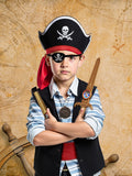 Pirate Costume Accessories Set for Halloween Parties Adult Men Size