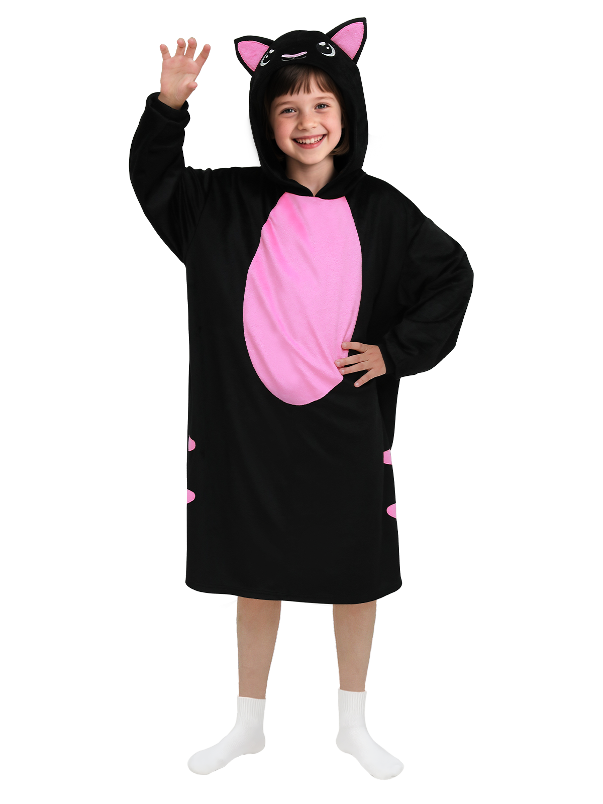 Bear Hoodie Costume Dress for Kids Halloween Cosplay Dress Up and Loungewear