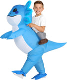 Kids Inflatable Axolotl Costume â€?Funny Halloween Costumes for Girls&Boys, Blow Up Ride On Outfit for Party & Cosplay