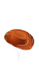 Cowboy Hat for - Soft Felt Western Rancher Hat with Chin Cord, Wild West Dress Up Costume Accessory Black