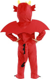 ROC PARTY Dinosaur & Monster Costume for Toddlers - 3D Animal Hooded Dress-Up Outfit for Halloween, Cosplay & Parties (Red Pterosaur, 3-4T)