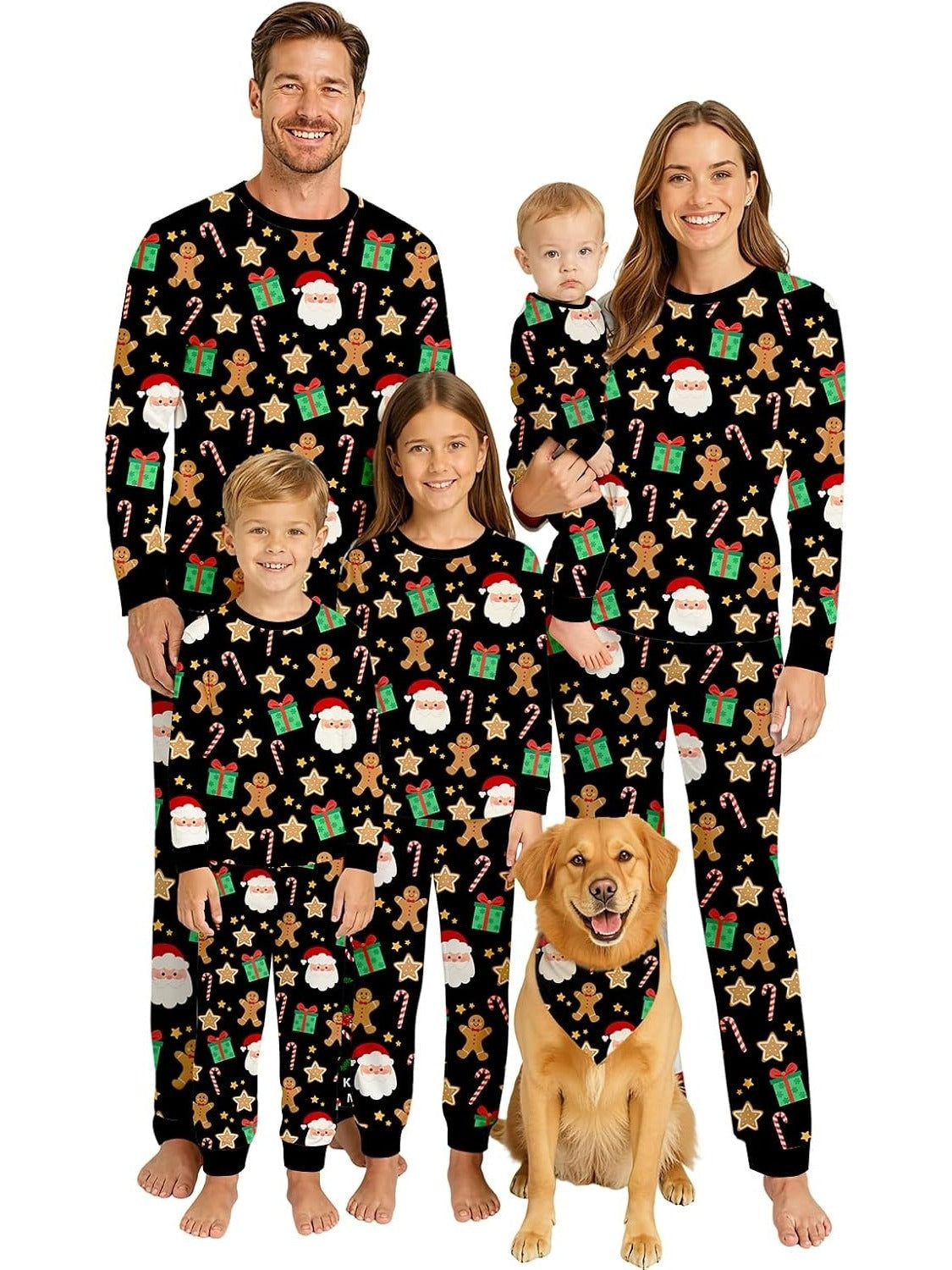 ROC PARTY Matching Family Christmas Pajamas Sets - Festive Xmas PJs, Holiday Sleepwear for Families Photos & Gift Giving (Youth, 8-10 Years)