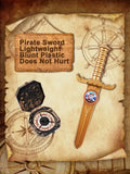 Pirate Costume Accessories Set for Halloween Parties Adult Men Size