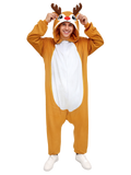 Safari & Forest Animal Onesie Costume for Adult - Wild Animal Costume Sleepwear for Halloween, Cosplay & Loungewear