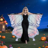 Butterfly Costume for Women - Fairy Wings, Headband & Mask Set for Halloween, Cosplay, Festivals & Photo Shoots