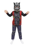 Kids Werewolf Costume - 3PC Top, Pants & Mask Halloween Outfit for Boys Girls, Monster Cosplay Fit for Age 4-10 Years