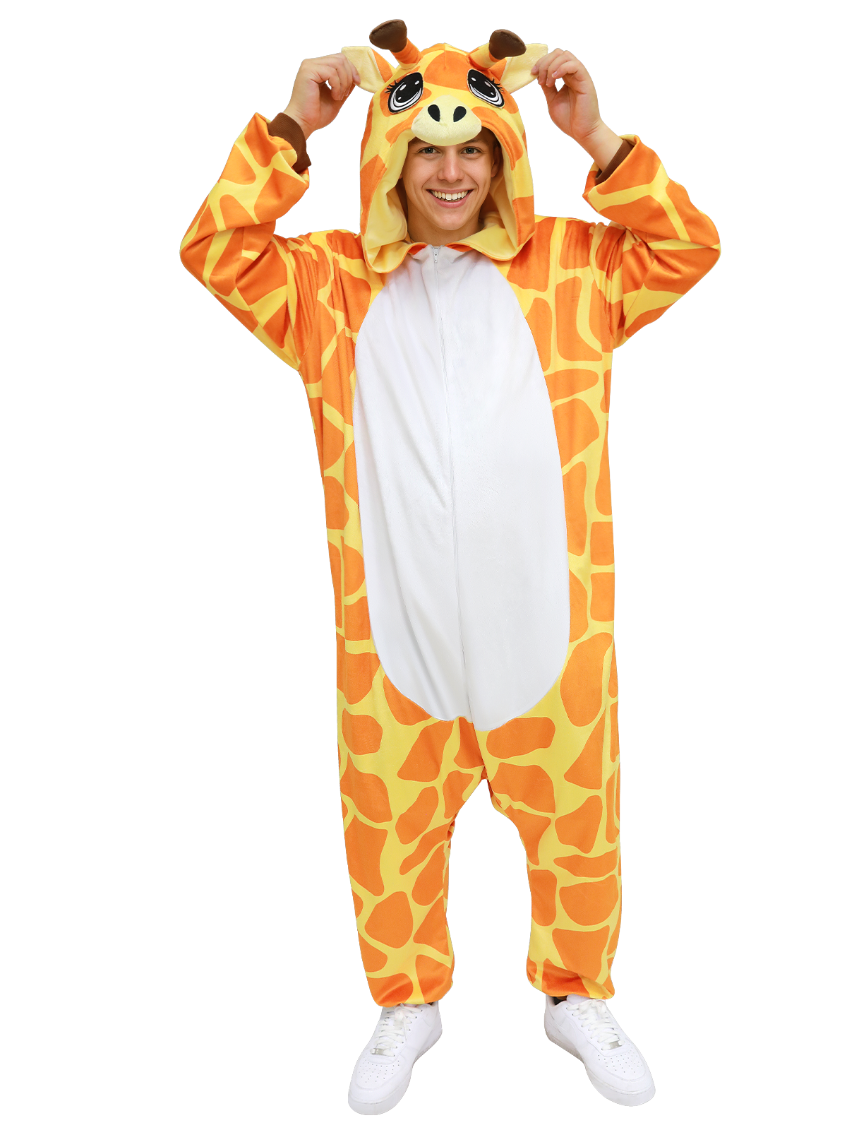 Safari & Forest Animal Onesie Costume for Adult - Wild Animal Costume Sleepwear for Halloween, Cosplay & Loungewear