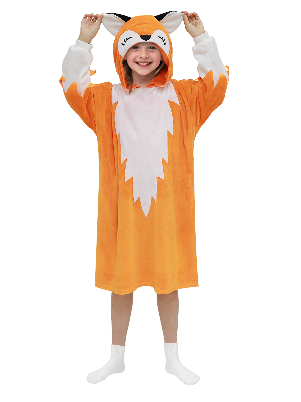 Bear Hoodie Costume Dress for Kids Halloween Cosplay Dress Up and Loungewear