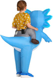Kids Inflatable Axolotl Costume â€?Funny Halloween Costumes for Girls&Boys, Blow Up Ride On Outfit for Party & Cosplay