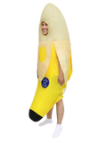 Inflatable Banana Costume for Unisex Adults - Funny Full-Body Air Blow Up Suit for Halloween & Parties