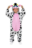 Animal Onesie Costume for Kids - Cozy Farm-Themed One-Piece Jumpsuit with 3D Hood for Halloween, Cosplay & Party