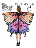 Womens Butterfly Accessory Set for Halloween Parties