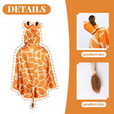 Women's Animal Hooded Cape Costume, Deer & Giraffe Cloak for Halloween, Cosplay, or Winter Party