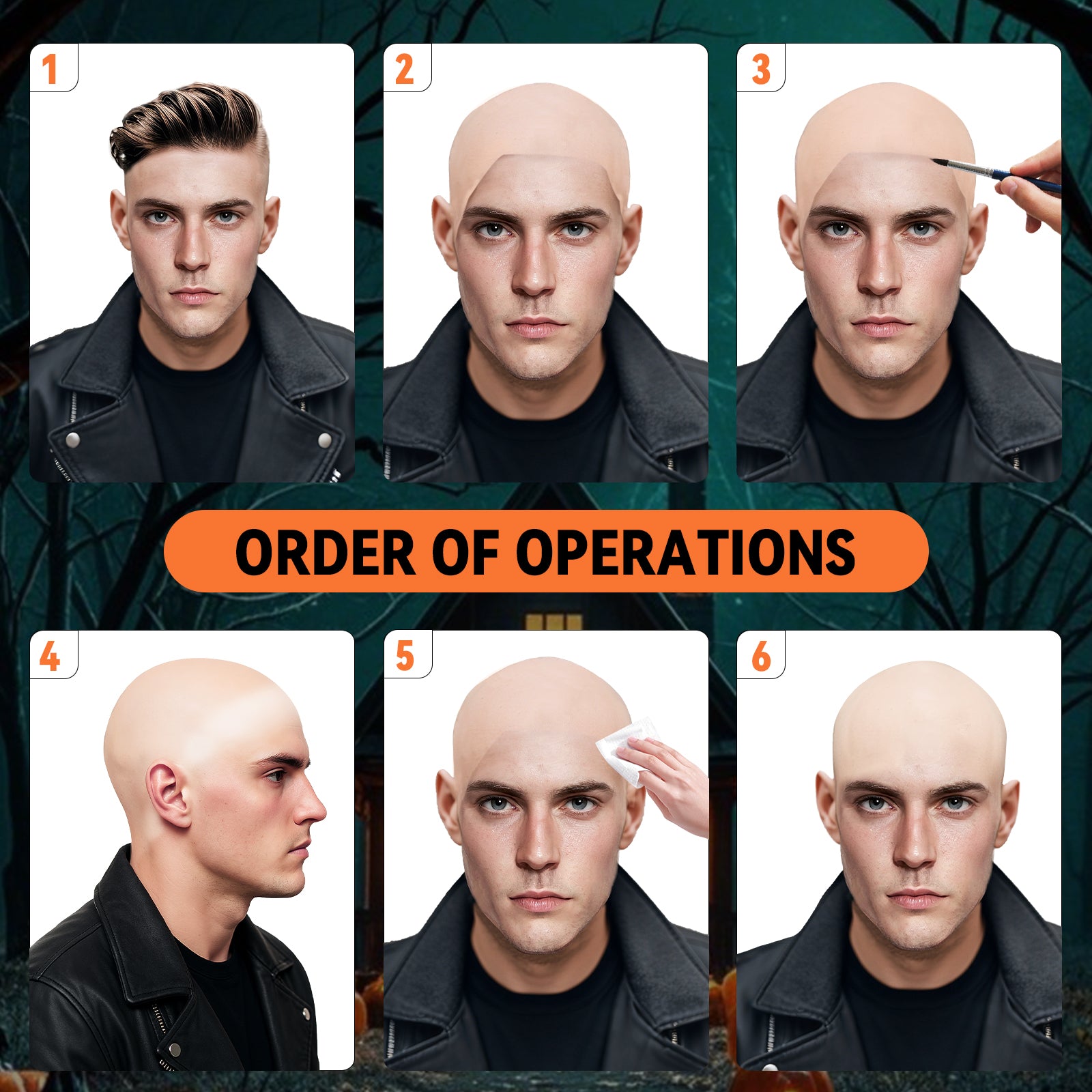 Latex Free Bald Cap for Adults