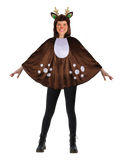 Women's Animal Hooded Cape Costume, Deer & Giraffe Cloak for Halloween, Cosplay, or Winter Party