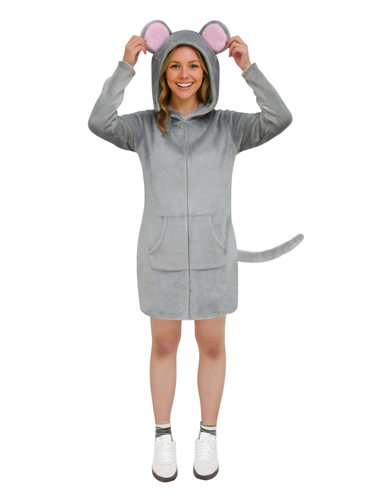 Cute Animal Hoodie Costume Dress for Women Halloween & Loungewear