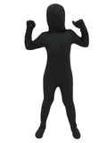 Kids Full Body Black Spandex Suit - Unisex Stretch Costume for Halloween, Dress-Up & Role Play Fits Ages