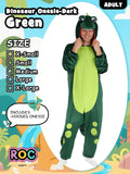 Unisex Adult Animal Onesie Pajamas - Dino & Monster One Piece Costume Sleepwear for Halloween & Cosplay Party