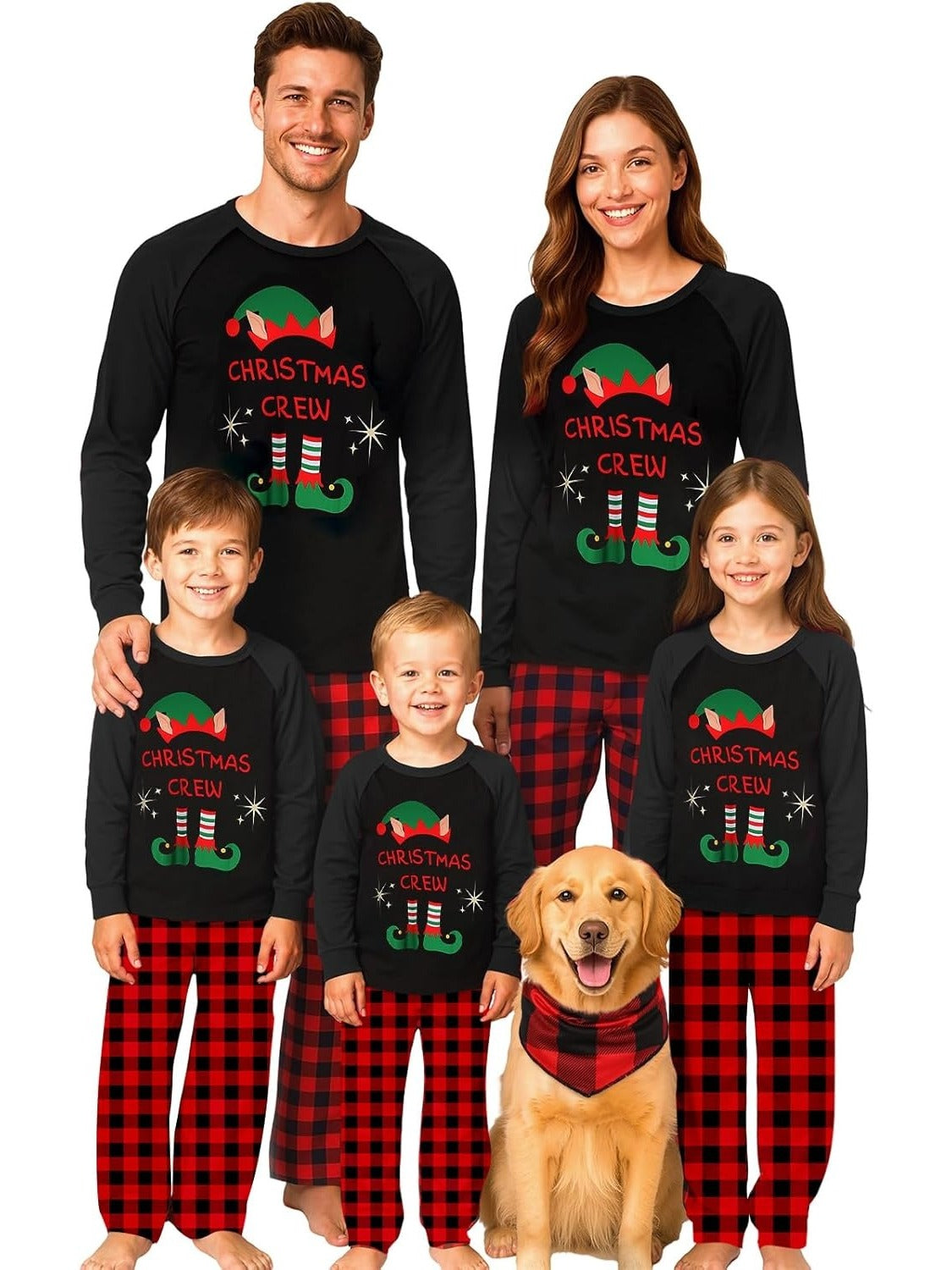 ROC PARTY Matching Family Christmas Pajamas Sets - Festive Xmas PJs, Holiday Sleepwear for Families Photos & Gift Giving (Youth, 8-10 Years)