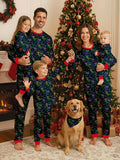 ROC PARTY Matching Family Christmas Pajamas Sets - Festive Xmas PJs, Holiday Sleepwear for Families Photos & Gift Giving (Youth, 8-10 Years)