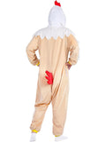 Animal Onesie Costume for Adults - Cozy Farm-Themed One-Piece Pajamas with 3D Hood for Halloween, Cosplay & Party